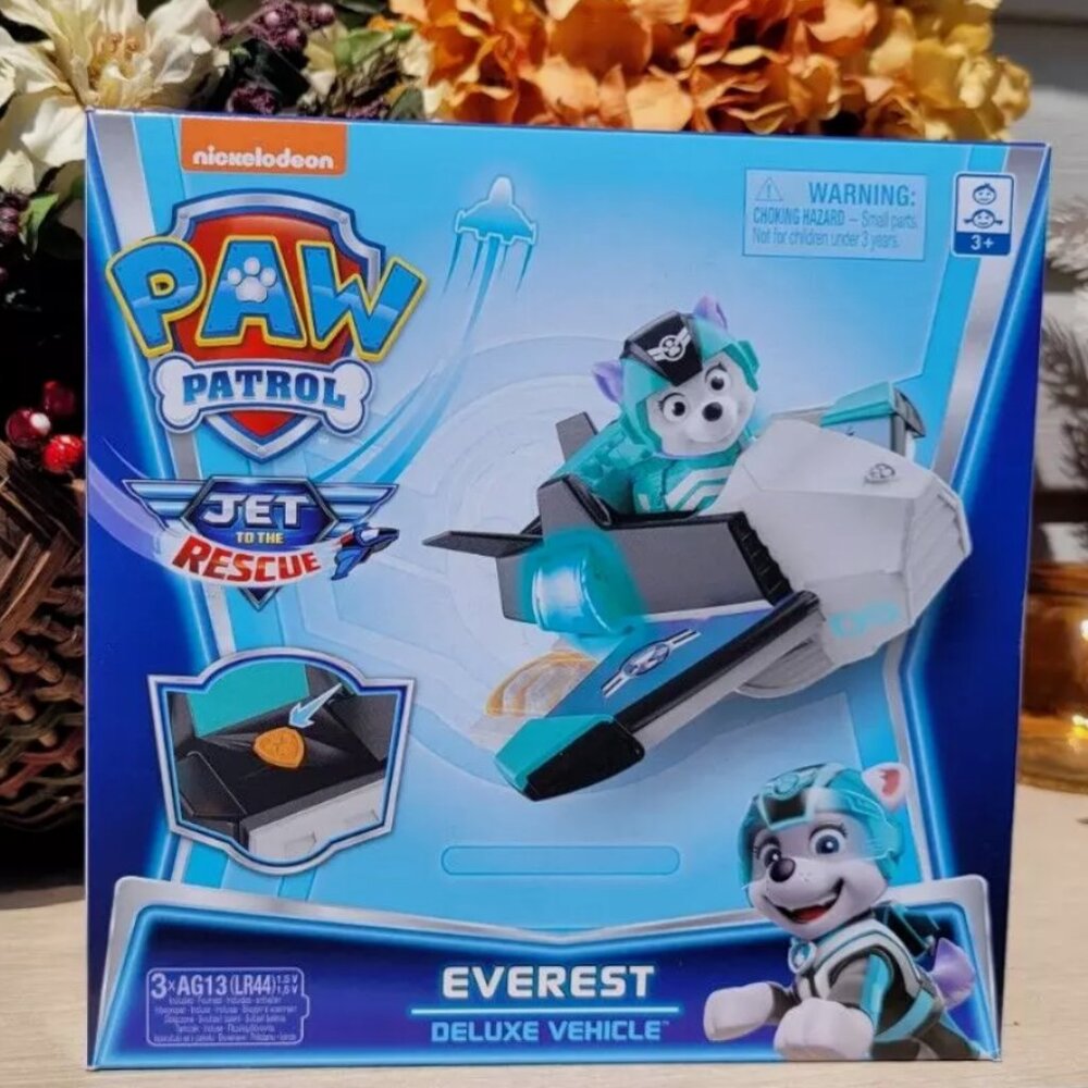 Paw Patrol Jet to The Rescue Everest Deluxe Transforming Jet w/ Lights & Sound